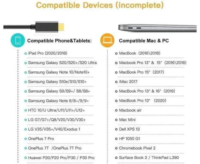 Alt view image 6 of 7 - USB C Male to VGA Female Adapter 1080P@60Hz, Thunderbolt 3/4 Type C to VGA Converter Black Compatible with iPhone 15 Plus/15 Pro Max, MacBook Pro, iPad Pro, Surface Book 2