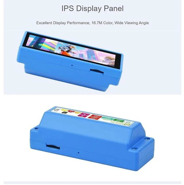 Alt view image 6 of 7 - ESP32-S3 Development Board with 3.49inch IPS Capacitive Touch LCD,172 × 640 Resolution 16.7M Color QSPI Display,Supports AI Interaction and Offline Voice Control