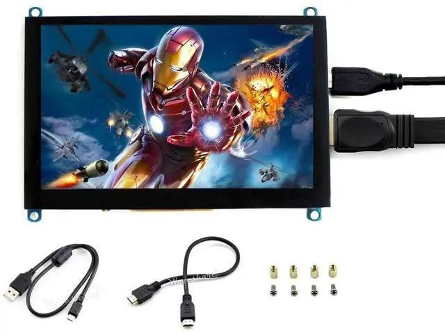 Alt view image 2 of 6 - 5 inch Capacitive Touch Screen TFT LCD Display 800x480 HDMI LCD for Raspberry Pi, BB Black, Jetson Nano Support Systems Windows 10/8.1/8/7, Game Consoles XBOX360, Nintendo Switch