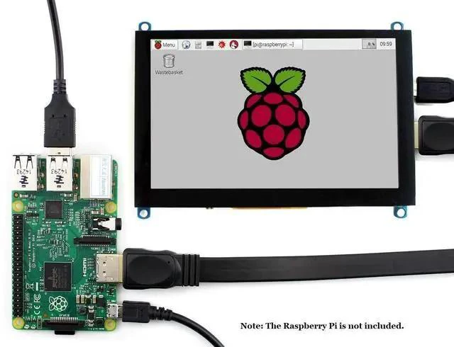 Alt view image 3 of 6 - 5 inch Capacitive Touch Screen TFT LCD Display 800x480 HDMI LCD for Raspberry Pi, BB Black, Jetson Nano Support Systems Windows 10/8.1/8/7, Game Consoles XBOX360, Nintendo Switch
