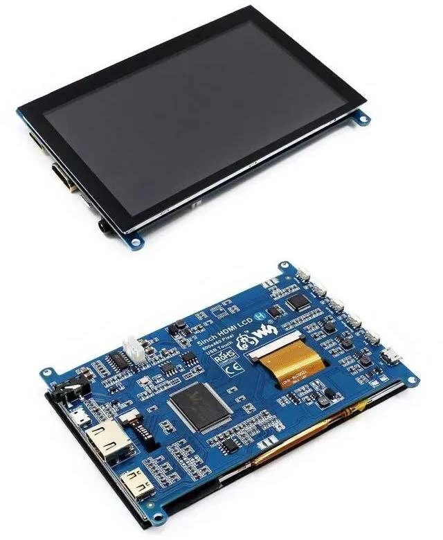 Alt view image 4 of 6 - 5 inch Capacitive Touch Screen TFT LCD Display 800x480 HDMI LCD for Raspberry Pi, BB Black, Jetson Nano Support Systems Windows 10/8.1/8/7, Game Consoles XBOX360, Nintendo Switch