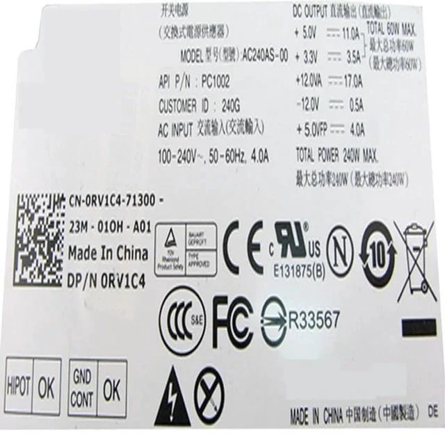 Alt view image 4 of 5 - PSU for 390 790 990 3010 7010 9010 240W Power Supply 3WN11 L240AS-00 H240AS-00 H240AS-01 AC240AS-01 H240ES-00
