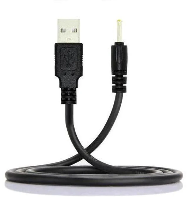 Main image of 120CM Straight USB2.0 A Male to 2.5×0.7mm DC Barrel Power Cable, 5V Charging Cord