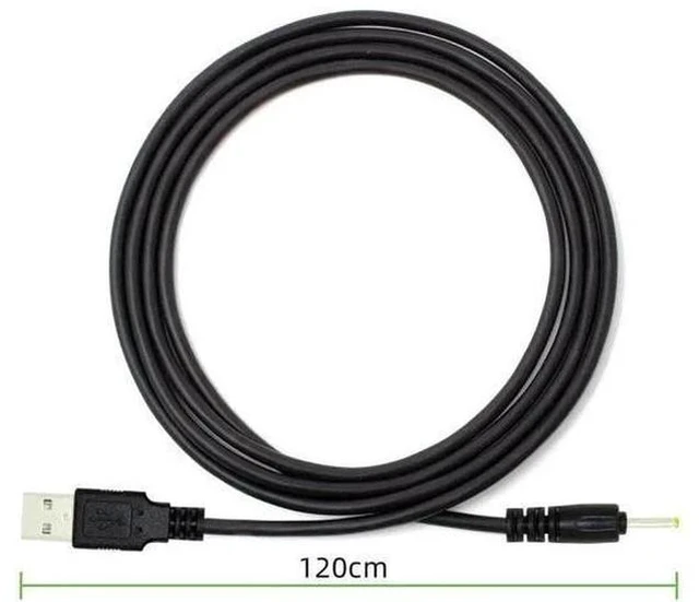 Alt view image 7 of 7 - 120CM Straight USB2.0 A Male to 2.5×0.7mm DC Barrel Power Cable, 5V Charging Cord