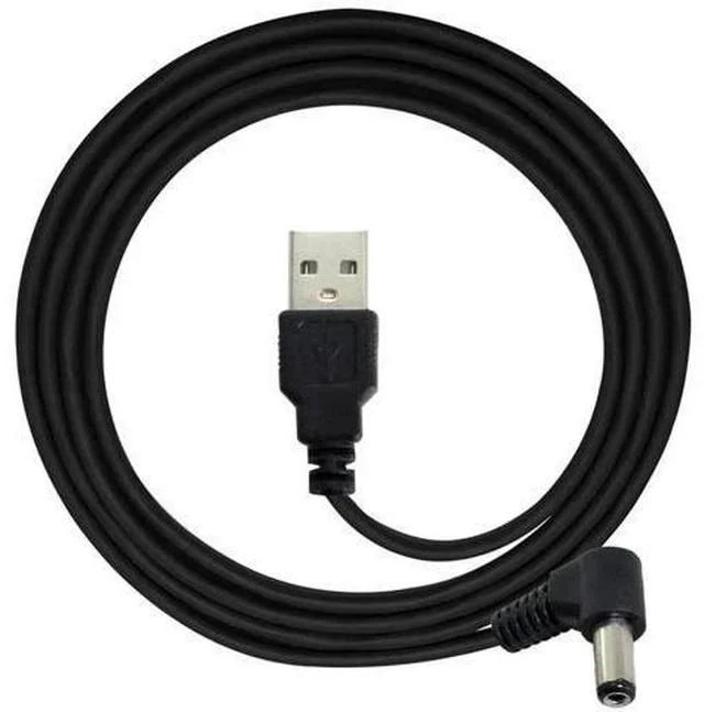 Alt view image 4 of 6 - 120CM Right-Angled USB2.0 A Male to 5.5×1.5mm DC Barrel Power Cable, 90 Degree 5V Charging Cord