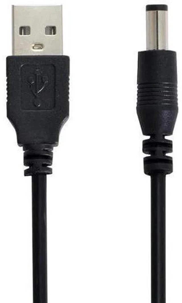 Alt view image 3 of 6 - 100cm USB2.0 A Male to DC 5.5×2.5mm Straight Barrel Power Cable | 5V DC Charging Cord