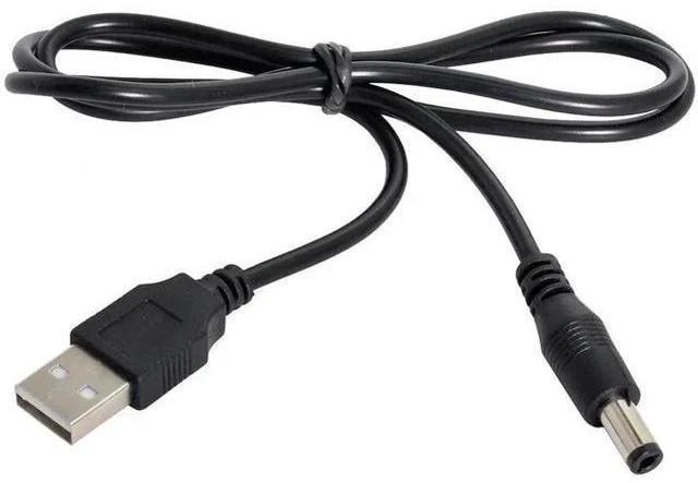 Alt view image 4 of 6 - 100cm USB2.0 A Male to DC 5.5×2.5mm Straight Barrel Power Cable | 5V DC Charging Cord