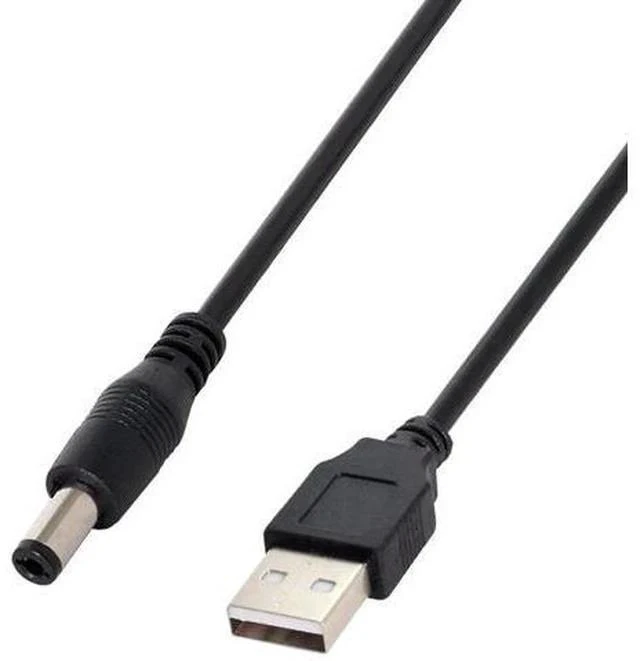 Alt view image 5 of 6 - 100cm USB2.0 A Male to DC 5.5×2.5mm Straight Barrel Power Cable | 5V DC Charging Cord