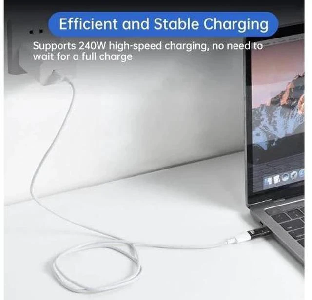 Alt view image 6 of 7 - 3 Pack 40Gbps USB C Male to Female Extender Adapter, 240W PD Fast Charging Type-C Extension Converter with LED Indicator, Support Audio & Video for Laptops, Tablets & Phones