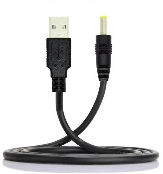 Main image of 120CM Straight USB2.0 A Male to 4.0×1.7mm DC Barrel Power Cable, 5V DC Charging Cord