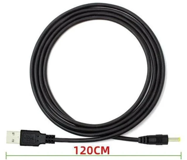 Alt view image 7 of 7 - 120CM Straight USB2.0 A Male to 4.0×1.7mm DC Barrel Power Cable, 5V DC Charging Cord