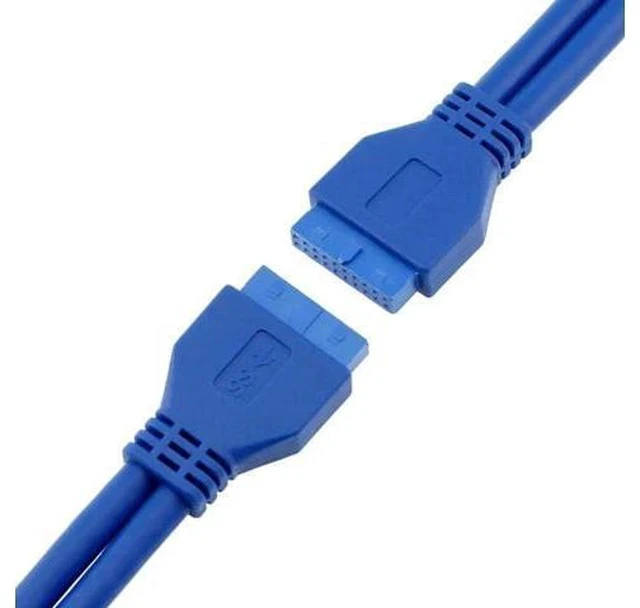 Alt view image 2 of 3 - 1.64FT USB3.0 Motherboard 20Pin Header Female to Female Extension Cable, Mainboard Internal 20-Pin USB3 Extender Cord for PC Front Panel Upgrade