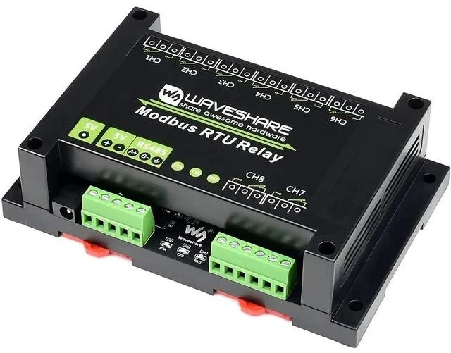 Alt view image 2 of 7 - Industrial Modbus RTU 8 Channel Relay Module 5V with RS485 Interface Build-in Power Isolation, ADI Magnetical Isolation, TVS Diode Multi Isolation Protection Circuits