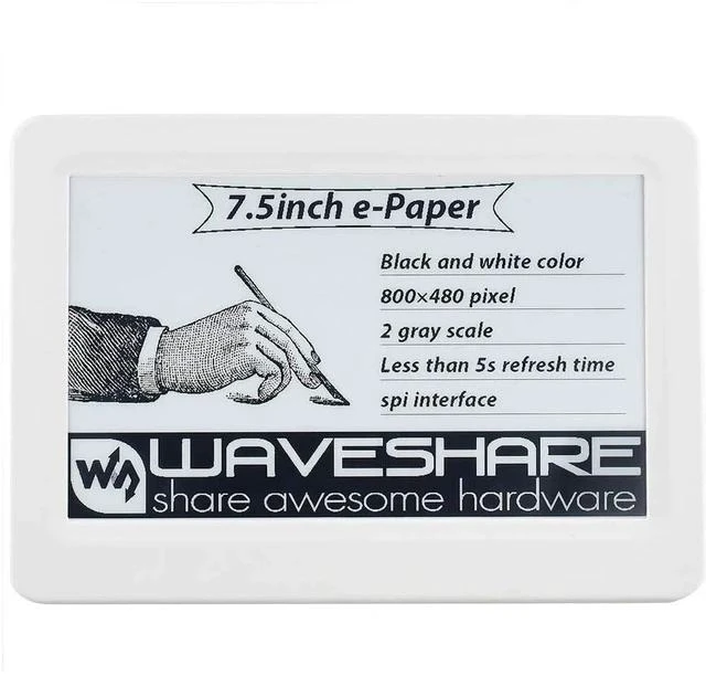 Main image of 7.5inch Passive NFC-Powered e-Paper Display V2 Black/White e-Ink Screen, Wireless Powering and Data Transfer No Battery Required, Refresh by Smartphone with NFC Function or NFC Reader