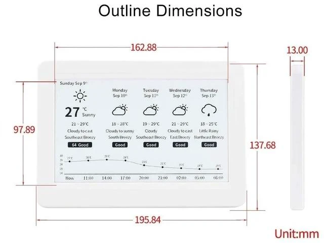 Alt view image 7 of 7 - 7.5inch Passive NFC-Powered e-Paper Display V2 Black/White e-Ink Screen, Wireless Powering and Data Transfer No Battery Required, Refresh by Smartphone with NFC Function or NFC Reader