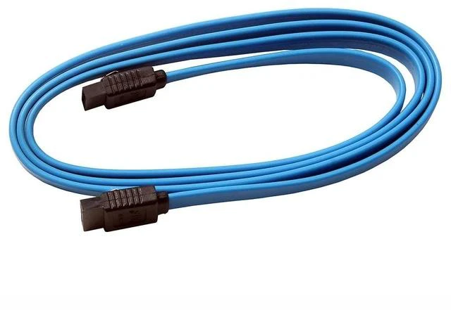 Alt view image 3 of 4 - High-Speed SATA 3.0 Data Cable SATA III HDD/ODD Serial Cable, Dual-Head with Latching Clips, Straight Connector, 6Gbps for Hard Drive / Optical Drive Connection - 0.5m