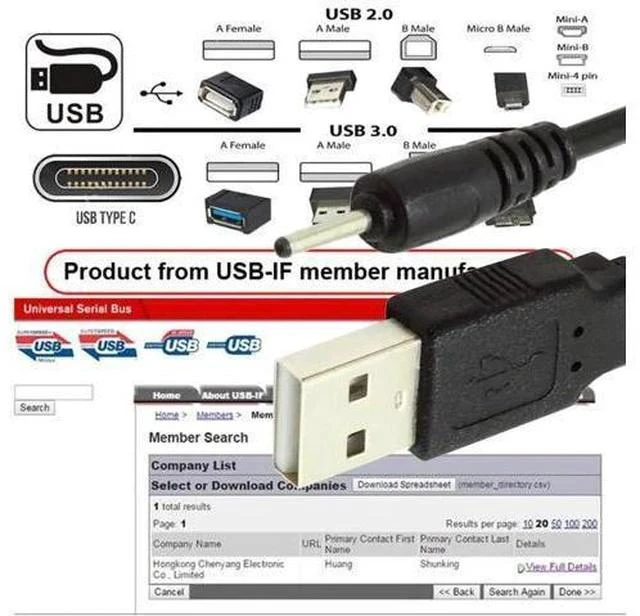 Alt view image 5 of 7 - 120CM USB2.0 A Male to Straight 2.0×0.7mm DC Barrel Power Cable, 5V DC Charging Cord