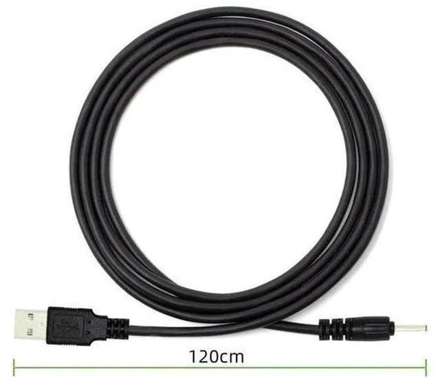 Alt view image 6 of 7 - 120CM USB2.0 A Male to Straight 2.0×0.7mm DC Barrel Power Cable, 5V DC Charging Cord