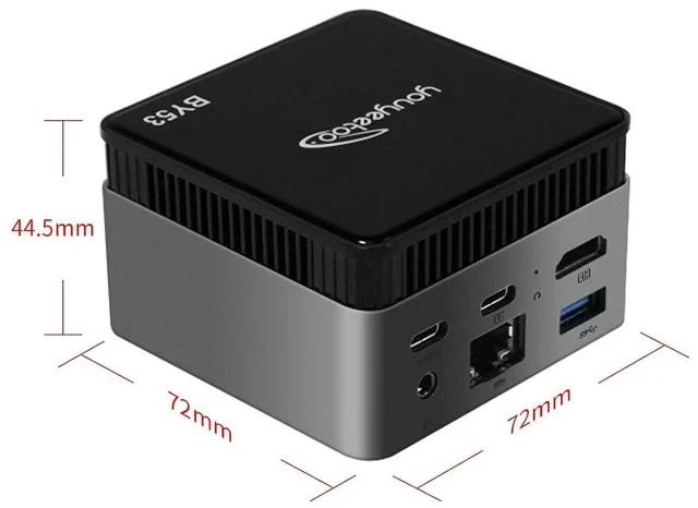 Alt view image 4 of 7 - BY53 Windows 11 Mini Pc, Intel N150(up to 3.6GHz),LPDDR5 12GB RAM, M.2 2242 SSD(Up to 1TB), with HDMI2.0 4K Output, WiFi/BT, Supports One-Click Boot (12GB RAM,0GB SSD)