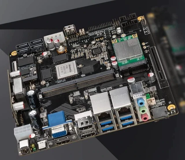 Alt view image 2 of 7 - ITX-3588J Rockchip RK3588 8K AI Mini-ITX Mainboard HDMI2.1 DP1.4 WiFi 6 Onboard DC POE Power Support Android 12 Ubuntu Debian 11 (4GB RAM +32GB EMMC Version)
