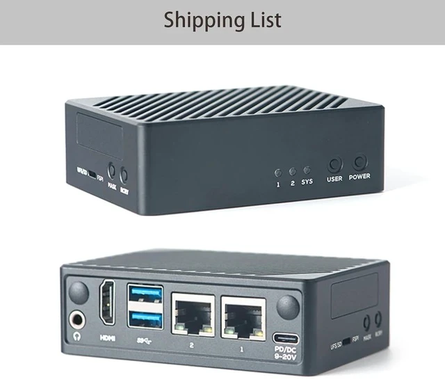 Alt view image 2 of 5 - Friendlyelec NanoPi M5 - RK3576 SOC, Dual Gigabit Ethernet, 4/8/16GB RAM, UFS, AI Deployment, M.2 SDIO WiFi, 4K@60Hz, OpenMediaVault (LPDDR5 8GB RAM,with Metal Case)