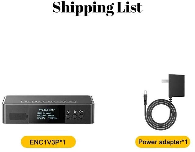Alt view image 2 of 7 - ENC1-V3P 4K30 HDMI NDI Encoder with Built-in Tally, H.265 Compression, and Multi-Protocol Support for Professional Live Streaming and Studio Use (Standard Kit)