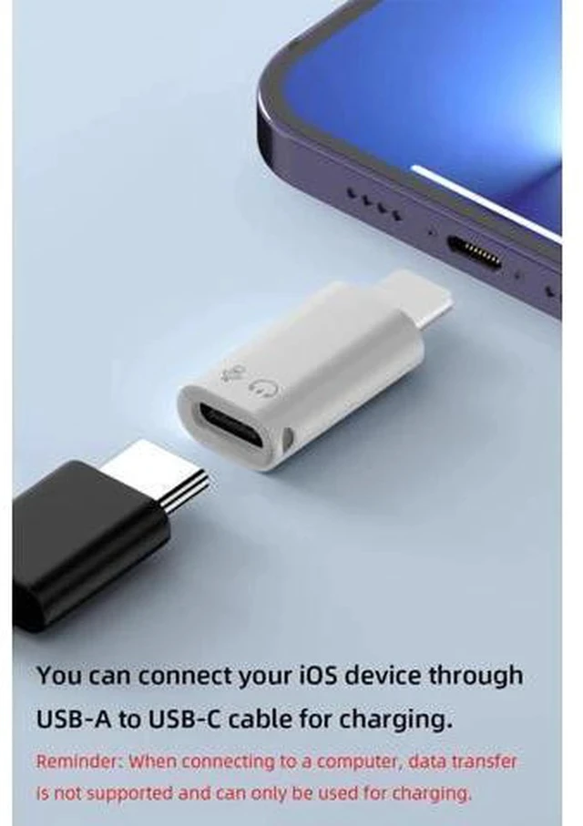 Alt view image 3 of 7 - 2 Pack USB-C to USB 3.0 OTG Adapter, Plug-and-Play Converter for iPhone 15/16 Series & iPad, Supports Flash Drive, Card Reader, Keyboard, Mouse, Lavalier Mic & Digital Headphones