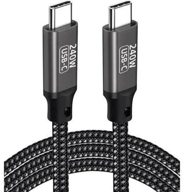 Main image of 2M/6.6FT Nylon Braided USB-C to USB-C Cable | PD3.1 240W(48V 5A) Super Fast Charging Cord Compatible with MacBook Pro, iPad Pro, Galaxy S22/A10 & All USB-C Devices