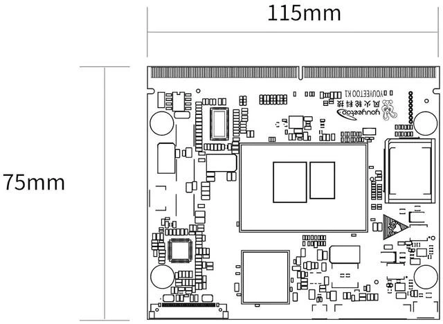 Alt view image 4 of 7 - K1 x86 SBC-12th N100 3.4 GHz CPU,16 GB LPDDR5, 256 GB eMMC, M.2 2280 NVMe/SATA, Dual Gigabit LAN, 4K Dual HDMI/MIPI/eDP, Windows 11 & Linux, AI IoT Edge (16+256GB,Core Board Kit)