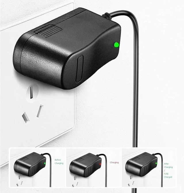 Alt view image 2 of 7 - 12.6V 1A Power Adapter Li-ion Battery Charger with LED Indicator DC 5.5x2.5mm & 2.1mm Port Suitable for 11.1V 12.6V 3-String Lithium Battery Pack