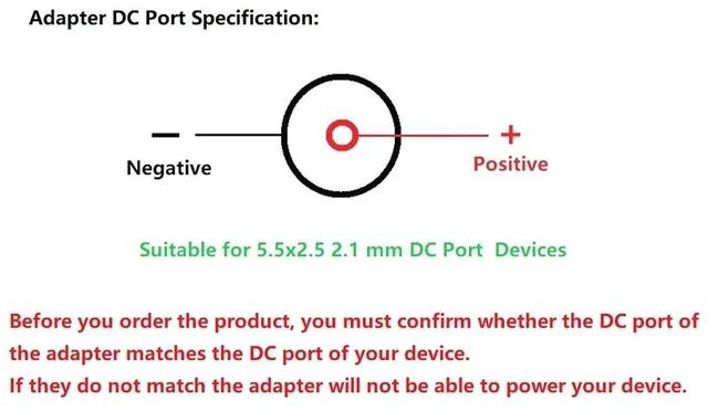 Alt view image 3 of 7 - 12.6V 1A Power Adapter Li-ion Battery Charger with LED Indicator DC 5.5x2.5mm & 2.1mm Port Suitable for 11.1V 12.6V 3-String Lithium Battery Pack