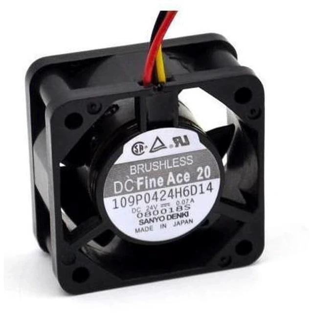Alt view image 3 of 6 - 4020 cooling fan 24V 109P0424H6D14 numerical control machine tool inverter fan 10 pcs\/lot