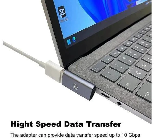 Alt view image 6 of 6 - 2 Pack 90 Degree USB 3.1 Male to Female Adapter, Left & Right Angled USB A Extender Converter Compatible with PC, Laptop, USB Charger, Power Bank and More