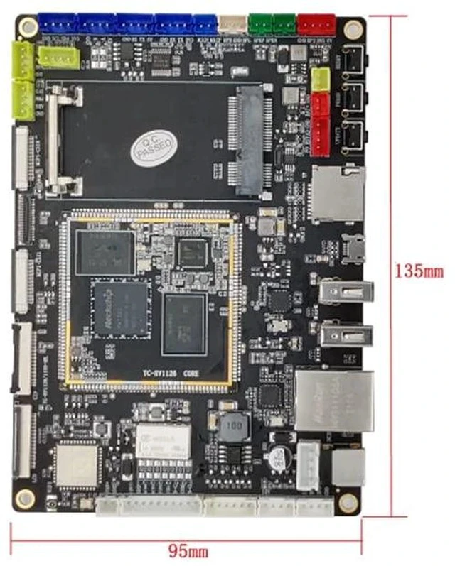 Alt view image 5 of 6 - Thinkcore TC Rockchip RV1126 Stamp Hole Development Board, with Quad-core ARM 2.0 Tops NPU, for Face Recognition Artificial Intelligence, Supports Linux (Bundle 1)