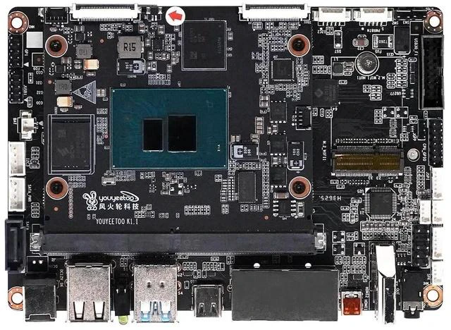 Alt view image 3 of 7 - K1 x86 SBC-12th N100 3.4 GHz CPU,16 GB LPDDR5, 256 GB eMMC, M.2 2280 NVMe/SATA, Dual Gigabit LAN, 4K Dual HDMI/MIPI/eDP, Windows 11 & Linux, AI IoT Edge (16+256GB,Core Board Kit)