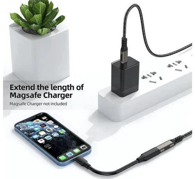 Alt view image 3 of 7 - 3M/10FT Nylon Braided USB-C Extension Cable Male to Female, USB 3.2 Gen2 Extender Cord Support 10Gbps Data, 100W PD Fast Charging, 4K@60Hz Video for MacBook, Laptops & Phones