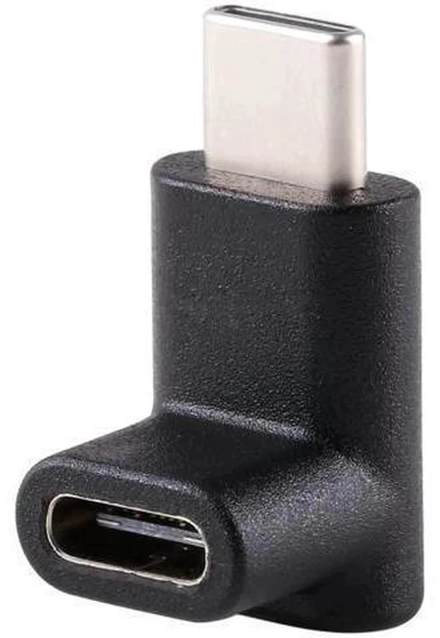 Alt view image 6 of 7 - Up & Down 90 Degree Reversible USB 3.1 Type-C Male to Female Adapter, Low Profile Elbow Extension Connector Supports Charging Data Video for Laptops & Phones