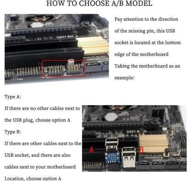 Alt view image 5 of 5 - PH29B USB2.0 9Pin Header Splitter PCB Adapter, 9Pin Female To Dual USB-A Female Internal Motherboard Converter For Desktop PC RGB Fans & Internal USB Dongles (No Cable, 1 Pack)