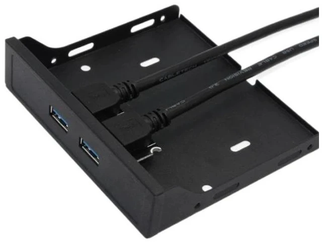 Alt view image 5 of 7 - USB 3.0 Front Panel Adapter Floppy Drive Bay USB 3.0 Expansion Card, 19-Pin / 20-Pin Internal Header to USB 3.0 Ports, Desktop Case Front Panel Converter