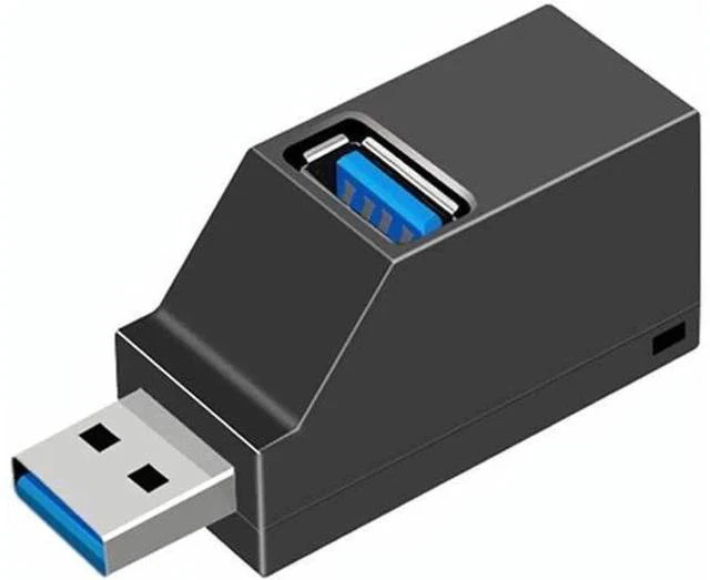 Main image of Mini USB 3.0 Hub 3-Port Splitter Extender, High Speed USB 2.0+3.0 Multiport Adapter Portable USB Expander for MacBook, Dell, HP, Lenovo, Windows Laptops, Desktop PC, U Disk, External HDD, Keyboard Mou