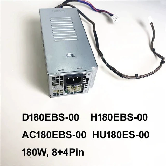 Alt view image 2 of 6 - H180EBS-00 D180EBS-00 AC180EBS-00 HU180EBS-00 0F3J97 01756V 0NC77H 07KFH8 PSU for De ll Opti Plex 3000 5000 7000 MT G12 180W Power Supply