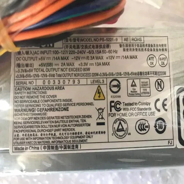 Alt view image 5 of 6 - PSU for L1200 L1210 L1320 L1700 220W Power Supply L220AS-00 DPS-220U B H220NS-00 L220WS-01 PS-5221-9 PS-5221-6