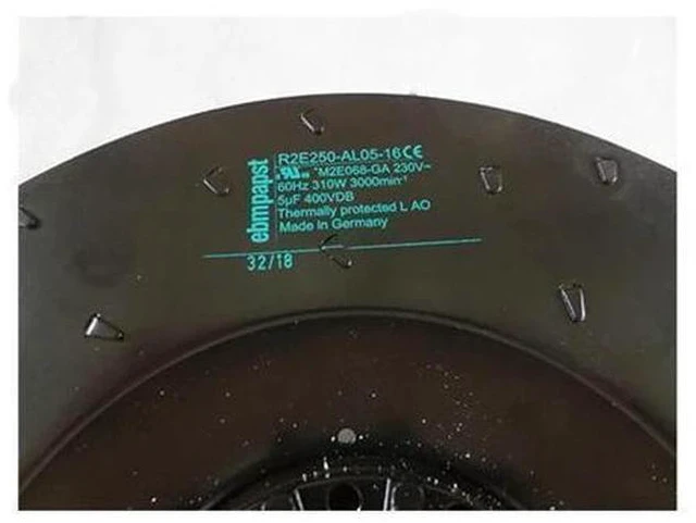 Alt view image 2 of 2 - Original ebmpapst R2E250-AL05-16 Centrifugal fan 250mm 310W 1.30A 3000rpm Cooling fan