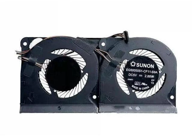 Alt view image 2 of 5 - Gpu and Cpu cooling fan for Blade Pro 17 RZ09-0287 RZ09-0314 RZ09-03295E RZ09-0368