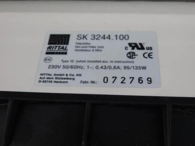 Alt view image 4 of 5 - K2E250-AH34-06 best coolerair cooling Rittal cabinet fan SK3244.100 dedicated fan