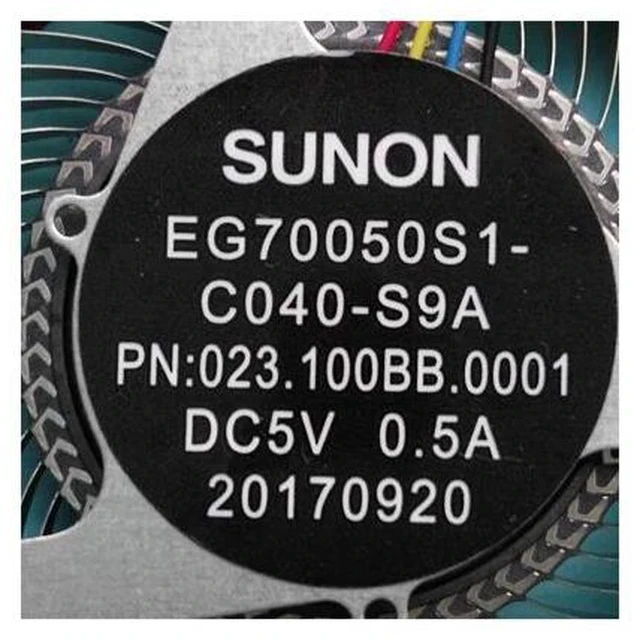 Alt view image 3 of 5 - NEW ORIGINAL HEATSINK WITH FAN FOR SUNON EG70050S1-C040-S9A EG70050S1-C030-S9A LAPTOP FAN COOLER RADIATOR THERMAL MODULE