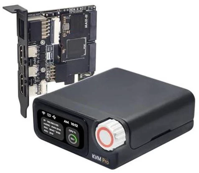 Main image of Sipeed NanoKVM Pro - 4K IP KVM, Remote Server Management, ATX Power Control, USB Keyboard/Mouse Emulator, 32GB eMMC, WiFi6, Power Control, Batch Management (Desk,with WiFi,No LED)