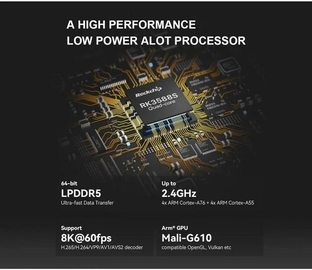 Alt view image 3 of 5 - NanoPi M6V2 RK3588S SBC, 8K LPDDR5 8GB RAM Bare Board