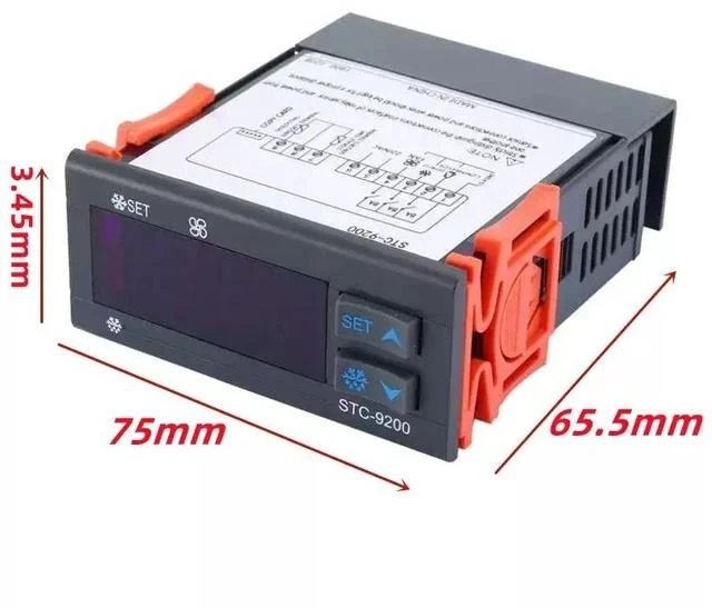 Alt view image 4 of 5 - STC-9200 Refrigeration Defrost Fan Controller Electronic Temperature Controller for Cold Storage, Refrigerator & Freezer