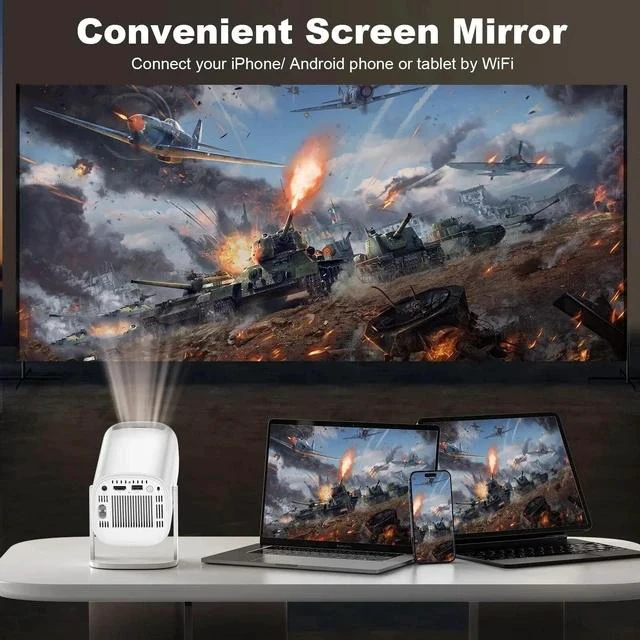 Alt view image 4 of 7 - P30MAX Gaming Projector Android 4K Home WiFi Game Console, 720P HD Projector